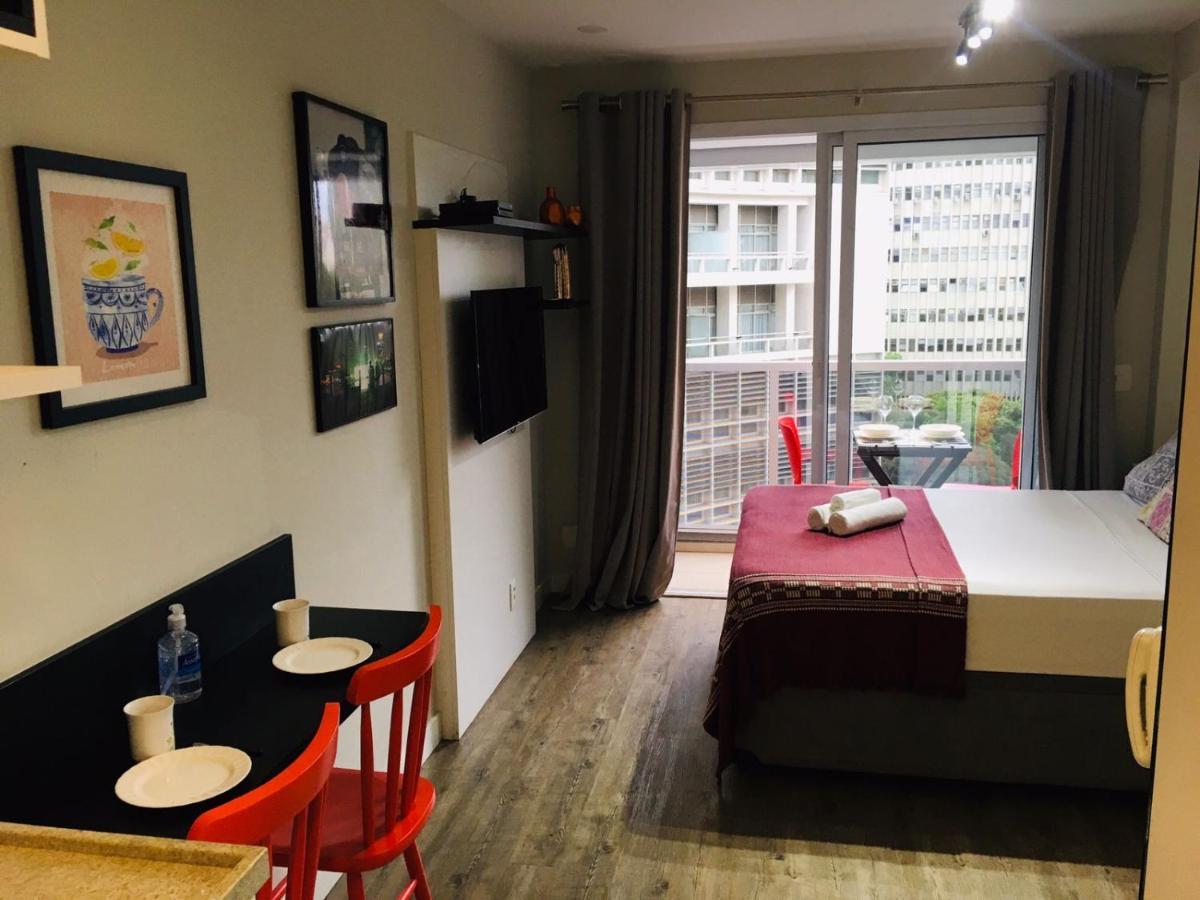 Studio Charmoso Com Terraco E Vista! Сао Паоло Екстериор снимка